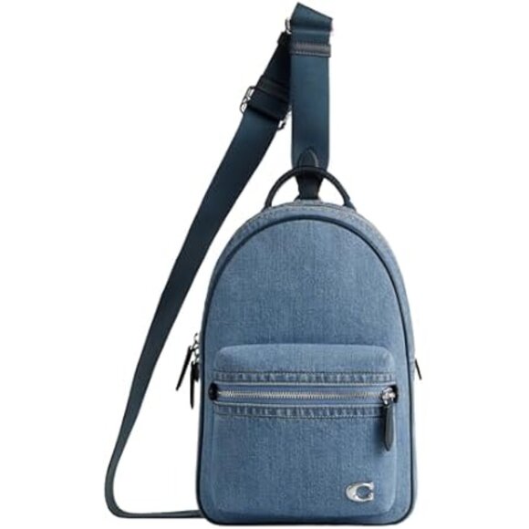 Coach DENIM CROSSBODY Charter Pack SPORTY HANDS FREE DESIGNER BAG NEW main image 9